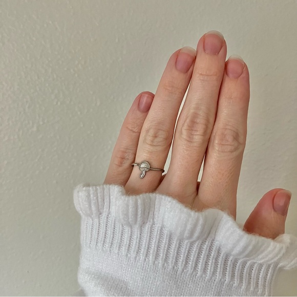 Mushroom Silver Wire Girls Ring Fashion Ring Rustic Cottagecore Woodsy Rustic - Picture 2 of 12
